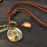 100% Genuine Leather Men Necklaces