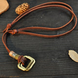 100% Genuine Leather Men Necklaces