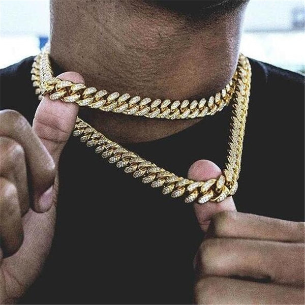 Hip Hop Miami Curb Cuban Chain Necklace